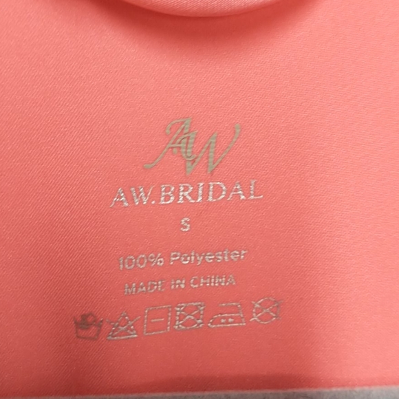 AW.Bridal Coral Bridesmaide Robe S - Picture 3 of 6